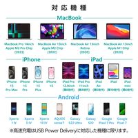 タイプCケーブル (USB-C to C) PD対応 100W 0.5m 黒 MPA-CC1G05BK エレコム 1個