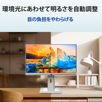 IOデータ機器 23.8インチ液晶モニター ホワイト Type-C対応/画面回転機能/上下昇降機能 LCD-BC241DW-F1台（直送品）