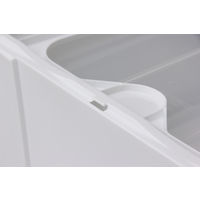 アイリスオーヤマ チェスト Mサイズ 収納ケース 積み重ねホワイト/クリア BC-M 1個