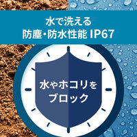 ノア精密 MAG防塵防水掛時計 モク [スイープ 防水 防塵] 直径320mm W-796 BR-Z 1個