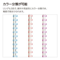 コクヨ キャンパスソフトリング ノート 40枚 B5 ブラックカラー 黒赤 スーS111BT-DR 1セット（5冊）