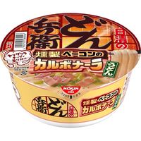日清食品 日清のどん兵衛 燻製ベーコンのカルボナーラうどん 1セット（12個）