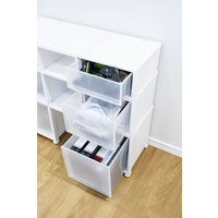 天馬 フィッツケース FC40-3540 ホワイトクリア 110014953 1セット（4個）