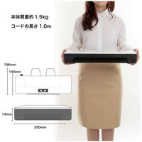 アスカ Asmix ラミネーター A3 2本ローラー ウォームアップ1分 75-150μ対応 LA216A3 A4仕上り1分（わけあり品）