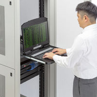 サンワサプライ USB/VGA対応 スライドLCDコンソールドロワー SW-KVMVDR 1個（直送品）