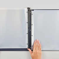 リヒトラブ SELFANA クリヤーブック<ポケット交換式> A4 ボルドーブラック N7200-3 1セット(2冊)