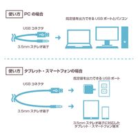 ナカバヤシ 電源スピーカー3.5mmステレオブラック SP-001BK 1個