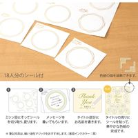 デザインフィル カラー色紙 シール18枚付 半透明 タイトル オレンジ 33254006 1枚