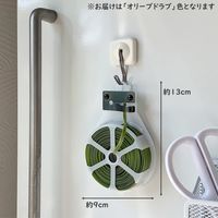 【ビニタイ】 共和 PVC園芸用ビニタイ ハンディカッター付 オリーブドラブ（コチョウラン用） QC-038-109 1巻