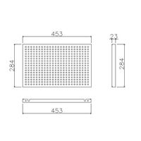PREDONA(プレドナ) デスクオプション サイドメッシュパネル 奥行600mm用 1セット(2枚)