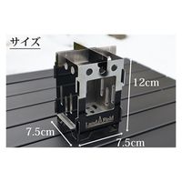 イー・エム・エー ミニ焚き火台 キャンプストーブ 小型 折りたたみ式 軽量 五徳セット 収納袋付 LF-CPS010 1台（直送品）