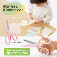 プラス 幼児用はさみ フィットカットカーブ トット 右手用 ピンク 桃 34590 1個