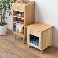 東谷 ペットハウススツール ナチュラル PETー63 165469 1個（直送品）