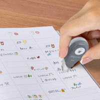 プラス デコレーションテープ デコラッシュ 幅6mm ストレッチネコ 52068 3個