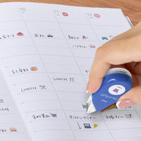 プラス マスキングテープ Deco Rush（デコラッシュ） 幅6mm ブルー 買い物 51887 10個