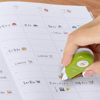 プラス マスキングテープ Deco Rush（デコラッシュ） 幅6mm イエローグリーン 記念日 51879 10個