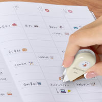 プラス マスキングテープ Deco Rush（デコラッシュ） 幅6mm ライトイエロー カフェ 51889 10個