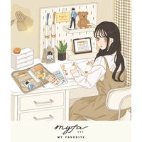 myfa（ミファ）デコレーションポーチ ミントグリーン 1セット（4個） LIHIT LAB.（リヒトラブ）