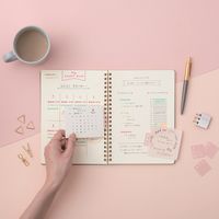 付箋パーツ リングリーフ 透明 リングノート用 RL1006 カンミ堂 2枚