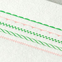 レターセット 活版フレーム柄 ピンク 便箋8枚+封筒4枚 2セット 86462006 MIDORI/デザインフィル