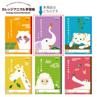 日本ノート カレッジアニマル学習帳 漢字ドリル用ノート セミB5 84字 ゾウ 漢字練習帳 国語 LP60 2冊