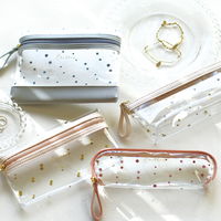 ラボクリップ ペンケース クリア 船形 ブリエ ホワイト B22-BRCP02-WH 勝竜社