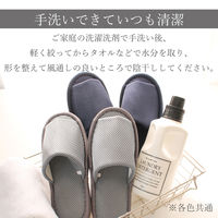 ストロング 業務用 洗えるメンズメッシュスリッパ グレー 10-4-846 1足