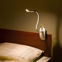 調光式 フレキシブル クリップライト ホワイト 電球色 YAZAWA CFL05L02WH 1個