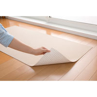 サンコー おくだけ吸着 ロングマット 60×120cm ベージュ 洗える 日本製 床暖房対応 抜け毛 対策 ペット 犬 猫 KO-48（直送品）