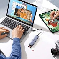 ドッキングステーション 6-in-1 HDMI USB-A カードスロット USBハブ 1個 UGREEN