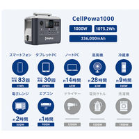 ポータブル電源 リン酸鉄リチウムイオン電池 蓄電池 1000W BigBlueTeck Cellpowa CP1000 1台