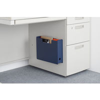 SANKA くっつくハンガー・ボトルケース マグネットファイルボックス スリム ダークブルー SWFB-SMGDBL 1セット（5個）