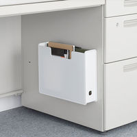 SANKA くっつくハンガー・ボトルケース マグネットファイルボックス スリム ホワイト SWFB-SMGWH 1セット（5個）