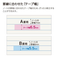 コクヨ キャンパス ノートのための修正テープ ペン型 替えテープ A罫 TW-NT346 1セット（10個）
