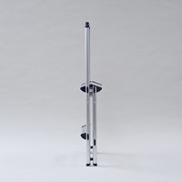 YAMAZEN 開閉簡単 取っ手付き 上枠付き踏み台2段 YM-B02SG（DBL） 1台