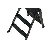 天馬 アルミ踏み台2段ブラック 812004245 1個
