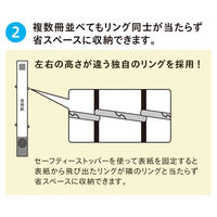 リヒトラブ CUBE FIZZ リングファイル<ツイストリング スマートスリム> ネイビー F7006-11 1冊
