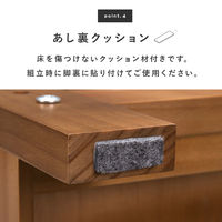 【軒先渡し】萩原 ラック 幅600×奥行300×高さ1800mm ホワイトウォッシュ MCC-6036WS 1台（直送品）