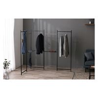 アイリスオーヤマ 折りたたみ物干し5連タイプ ブラック OTM-250R 1台