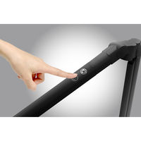 ジェントス ルミサス 高演色クランプ式折りたたみデスクライトブラック DK-R115BK 1台