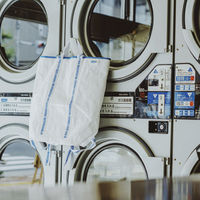 フレディレック ランドリーバッグ トール 洗濯物収納バッグ ホワイト 1個