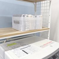 Sheersto ランドリー収納 ケースM タオル・ボトル収納 クリア 幅20×奥行30×高さ15cm 1個 東和産業