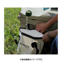 S'more（スモア）便利な折りたたみバケツ 20L ホワイト 1個