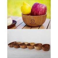 S'more（スモア）ソウシジュ木から作られた木目が綺麗なサラダボウル 10×6cm 1個