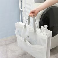 Sheersto ランドリー収納 ランドリーハンガー収納バッグ 吊下げ収納 クリア 幅52×奥行12×高さ40cm 1個 東和産業