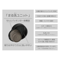 サーモス 水筒 真空断熱ケータイマグ 600ml ブラック JOQ-600 BK 1個