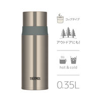 サーモス（THERMOS）ステンレスボトル ステンレスグリーン 350ml FFM-352 SG 1個