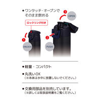 サーモス（THERMOS）真空断熱スポーツボトル ミッドナイトブルー 500ml FJR-500 MDB 1個