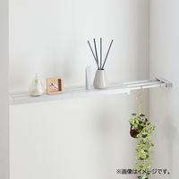 平安伸銅工業 突っ張り棚 スリムメッシュ マットホワイト 耐加重24～10kg 幅65～95cm TNS-M 1個