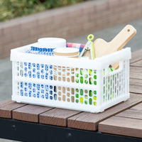 「現場のチカラ」 折りたたみメッシュコンテナ 10L W 1セット（8個）  オリジナル